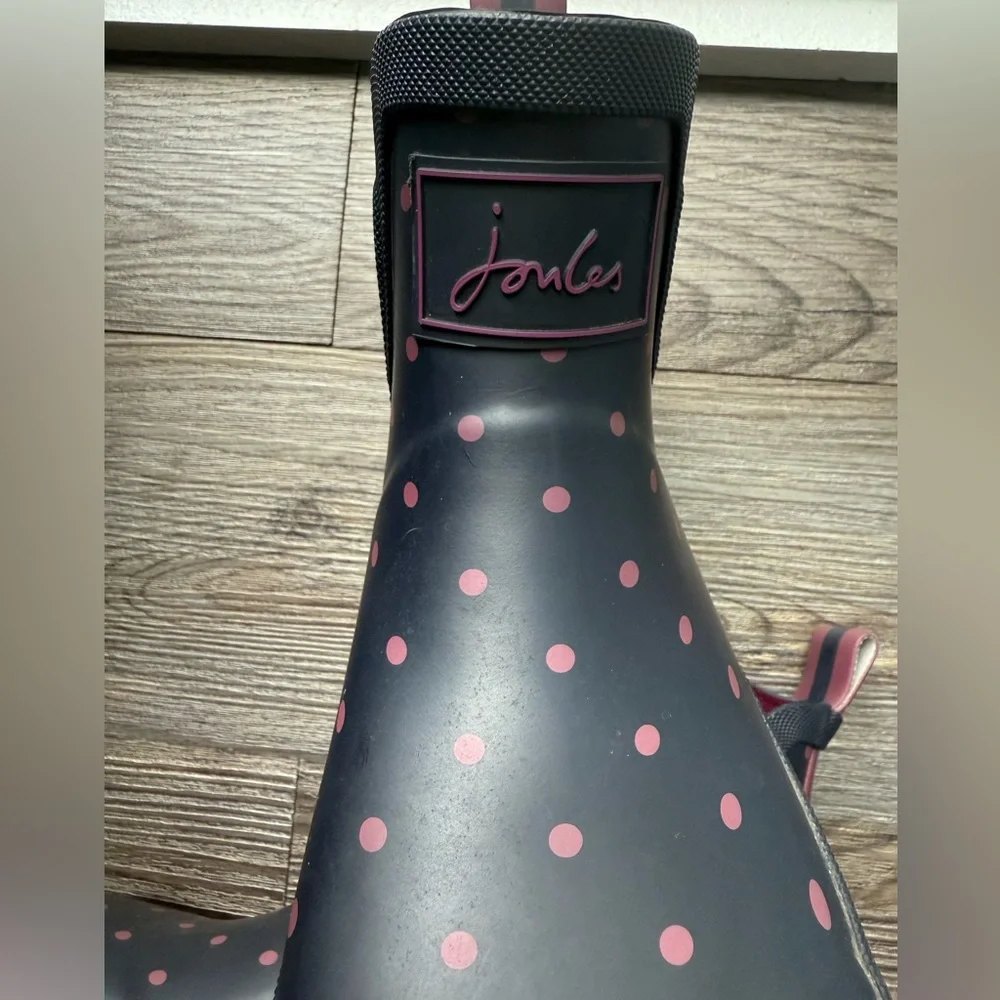 Joules Wellibob‎ Polka Dot Rain Boots woman's size 6